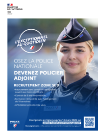 recrutement policier adjoint