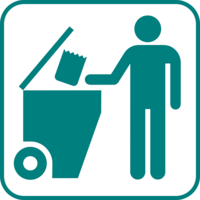 poubelles déplacées